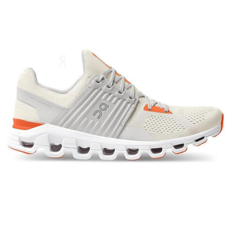 Beige / Orange Men On Cloud Cloudswift Road Running Shoes | IE_ON8145