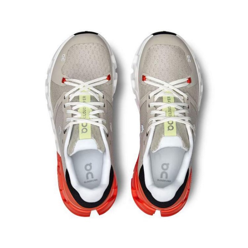 Beige / Orange Women On Cloud Cloudflyer 4 Road Running Shoes | IE_ON8064