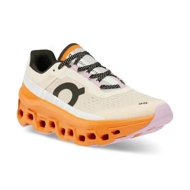 Beige / Orange Women On Cloud Cloudmonster Road Running Shoes | IE_ON8277