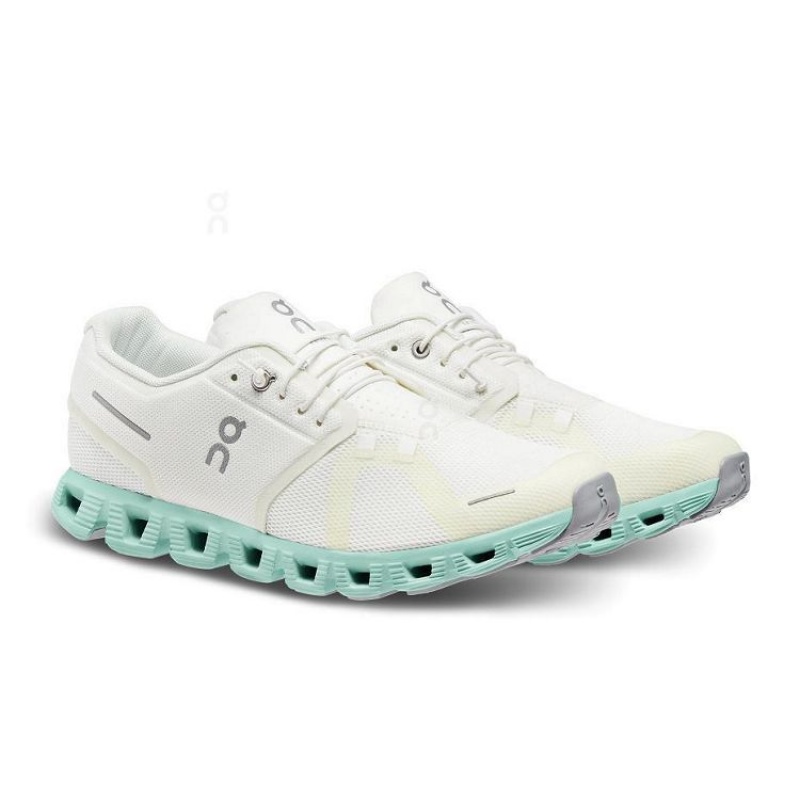 Beige / Turquoise Men On Cloud Cloud 5 Sneakers | IE_ON8963