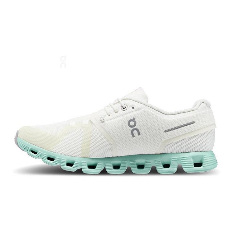 Beige / Turquoise Men On Cloud Cloud 5 Sneakers | IE_ON8963