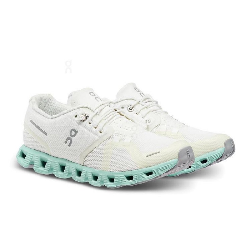 Beige / Turquoise Women On Cloud Cloud 5 Sneakers | IE_ON8750