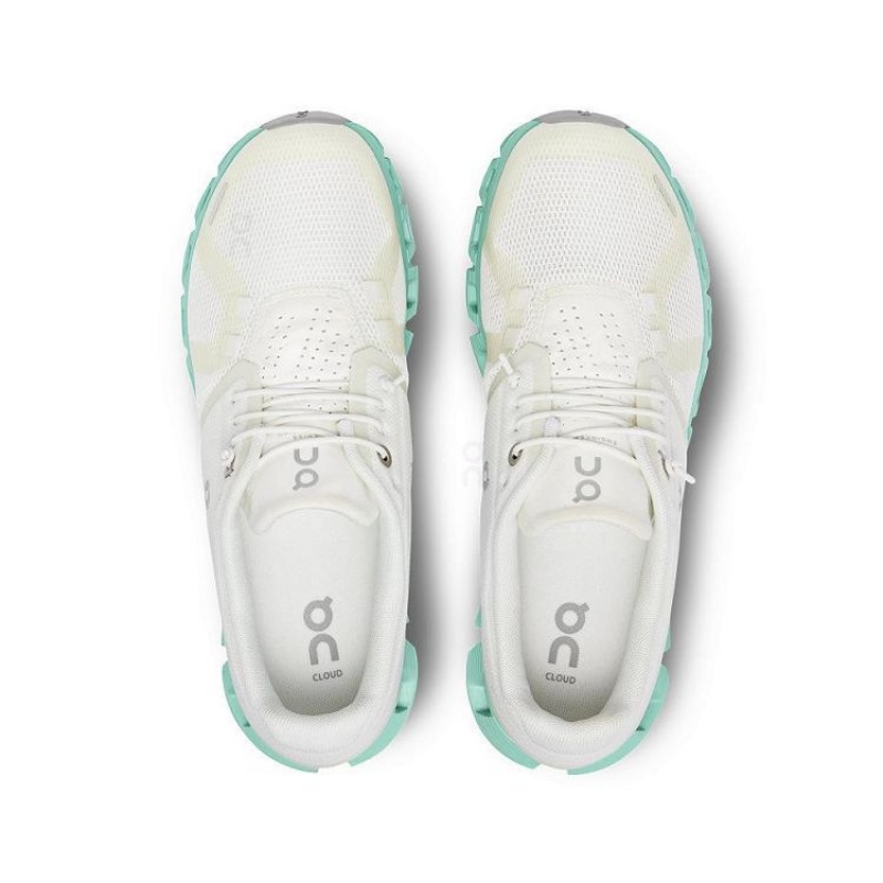 Beige / Turquoise Women On Cloud Cloud 5 Sneakers | IE_ON8750