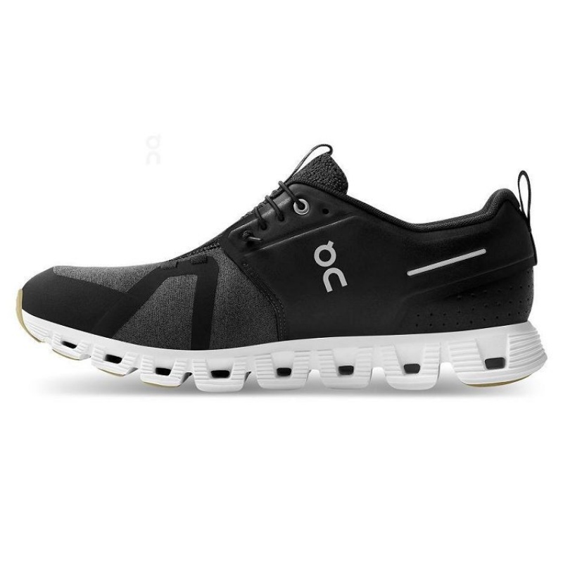 Black Men On Cloud Cloud 5 Terry Sneakers | IE_ON8930