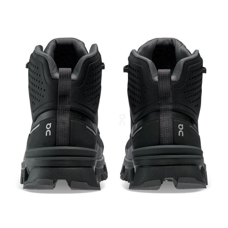 Black Men On Cloud Cloudrock 2 Waterproof Hiking Boots | IE_ON9048