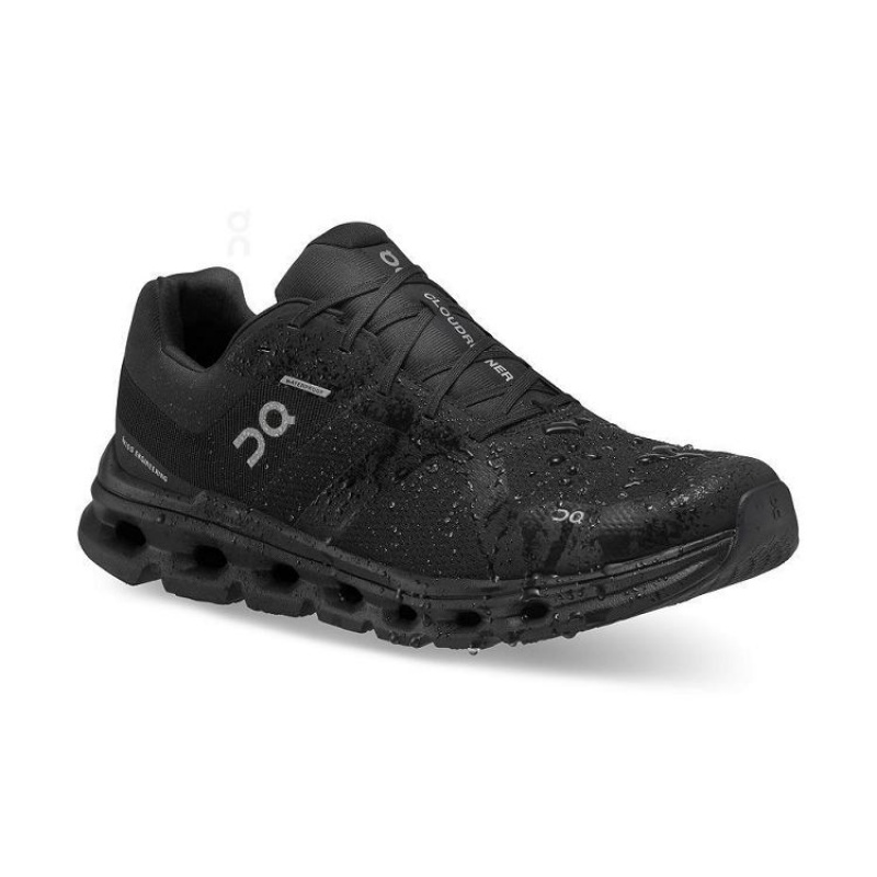 Black Men On Cloud Cloudrunner Waterproof Road Running Shoes | IE_ON8555