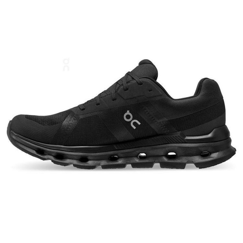 Black Men On Cloud Cloudrunner Waterproof Road Running Shoes | IE_ON8555