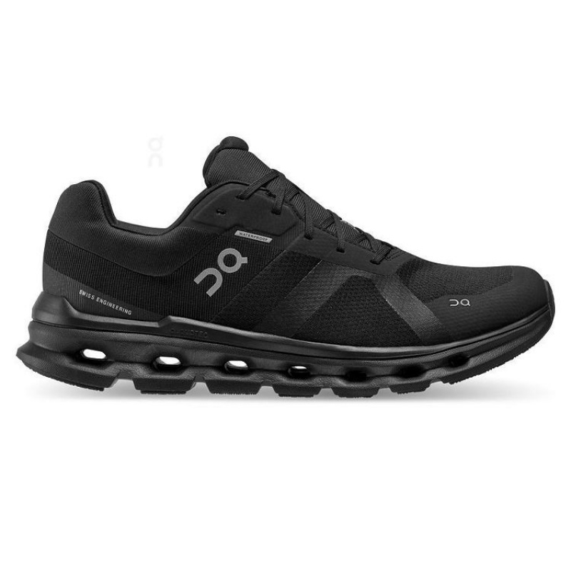 Black Men On Cloud Cloudrunner Waterproof Road Running Shoes | IE_ON8555