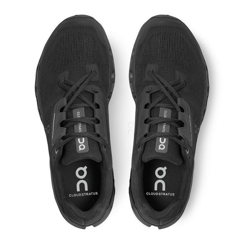 Black Men On Cloud Cloudstratus Road Running Shoes | IE_ON9079