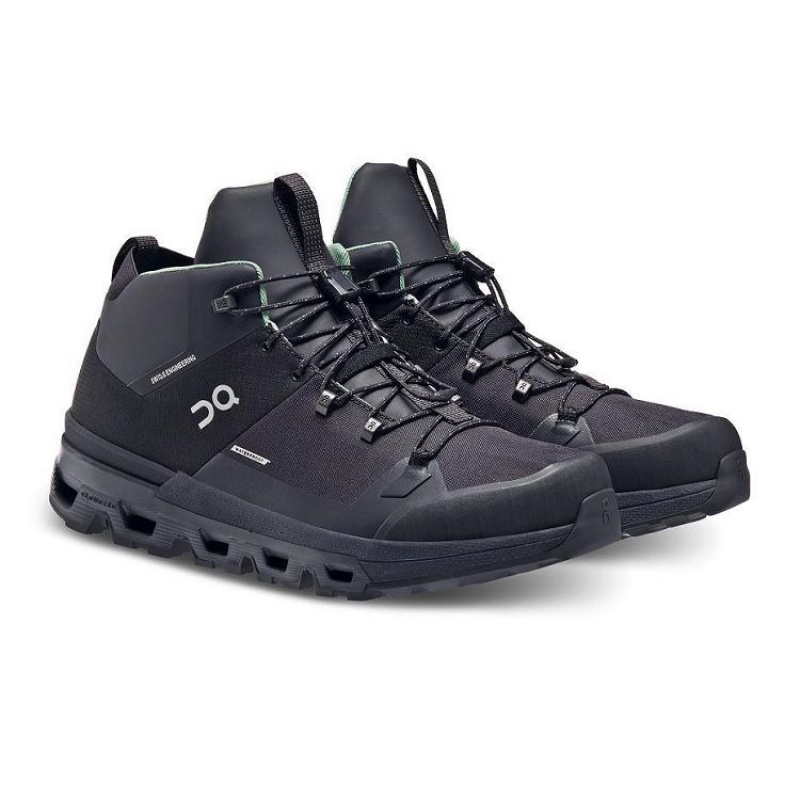 Black Men On Cloud Cloudtrax Waterproof Hiking Boots | IE_ON8382