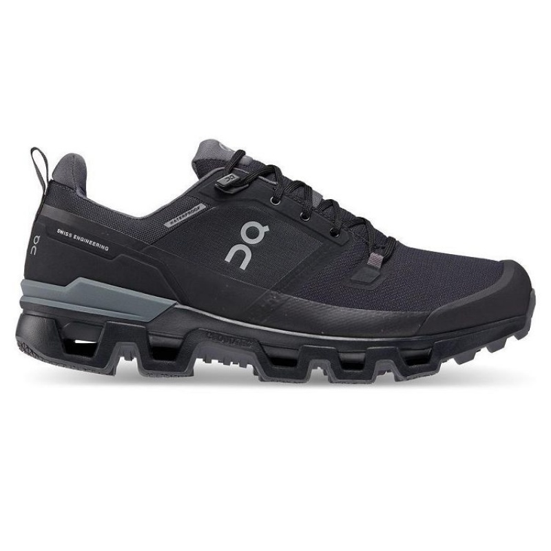 Black Men On Cloud Cloudwander Waterproof Hiking Shoes | IE_ON8665