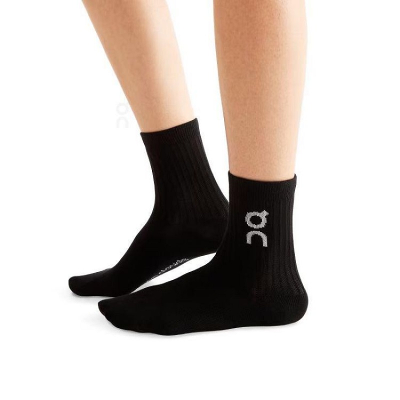 Black Men On Cloud Logo 3-Pack Socks | IE_ON8408