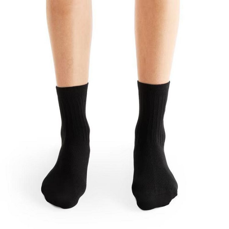 Black Men On Cloud Logo 3-Pack Socks | IE_ON8408