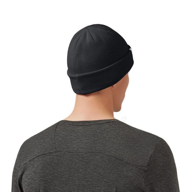 Black Men On Cloud Merino Beanie | IE_ON8479