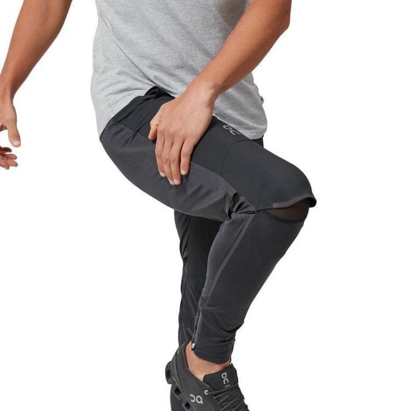 Black Men On Cloud Running Pants | IE_ON8674