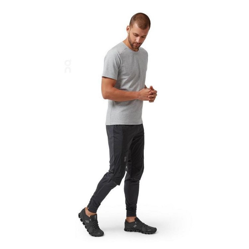 Black Men On Cloud Running Pants | IE_ON8674