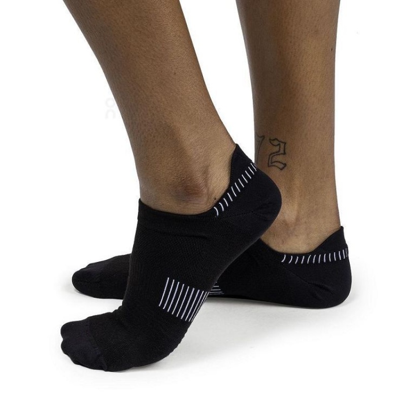 Black Men On Cloud Ultralight Low Socks | IE_ON8093