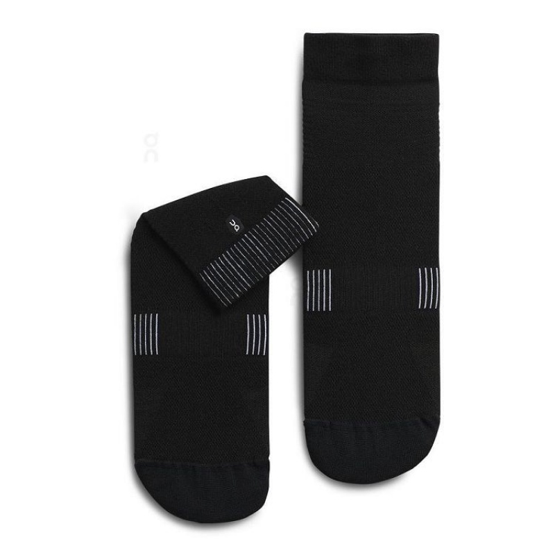 Black Men On Cloud Ultralight Mid Socks | IE_ON8744