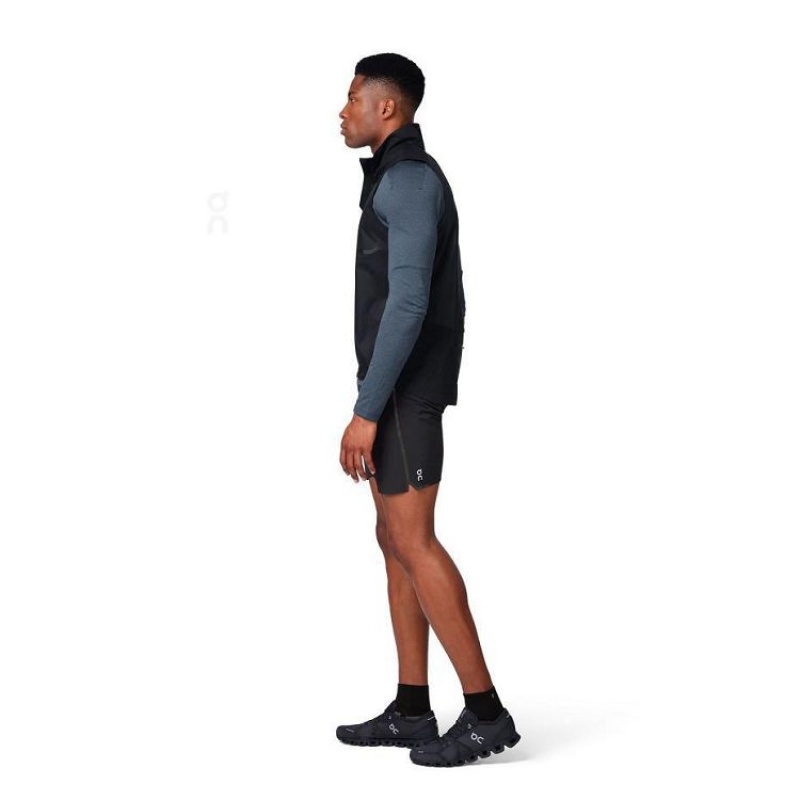 Black Men On Cloud Weather Vest Jackets | IE_ON8770