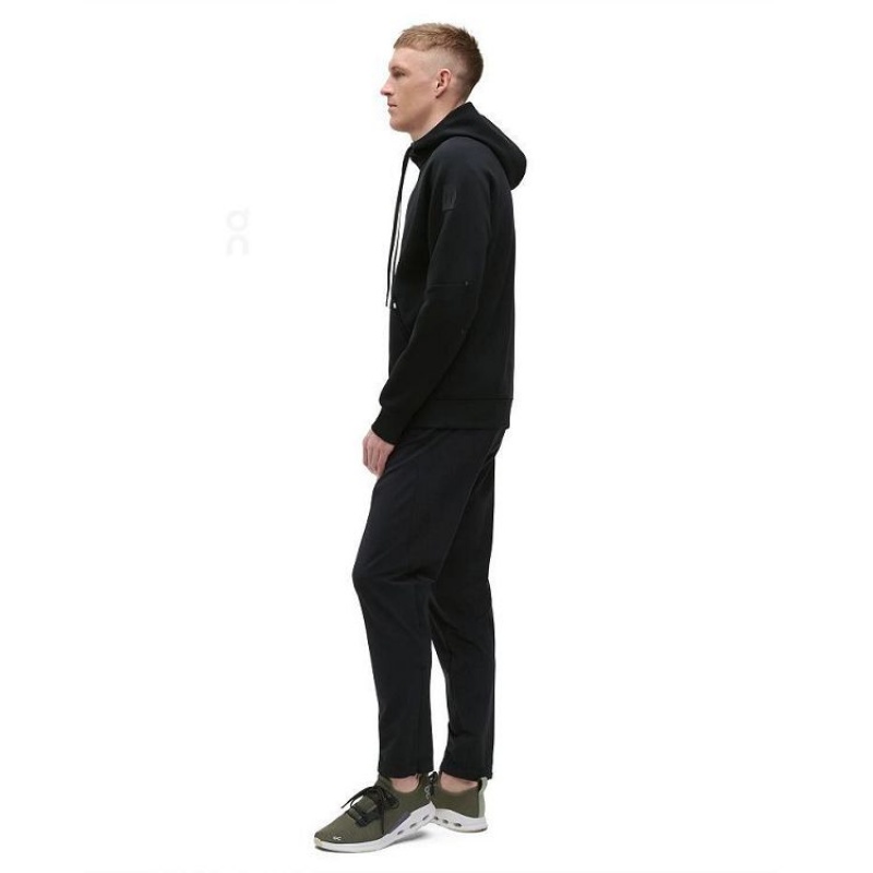 Black Men On Cloud Zipped Hoodie | IE_ON8394