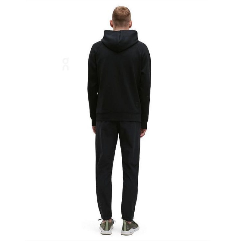 Black Men On Cloud Zipped Hoodie | IE_ON8394