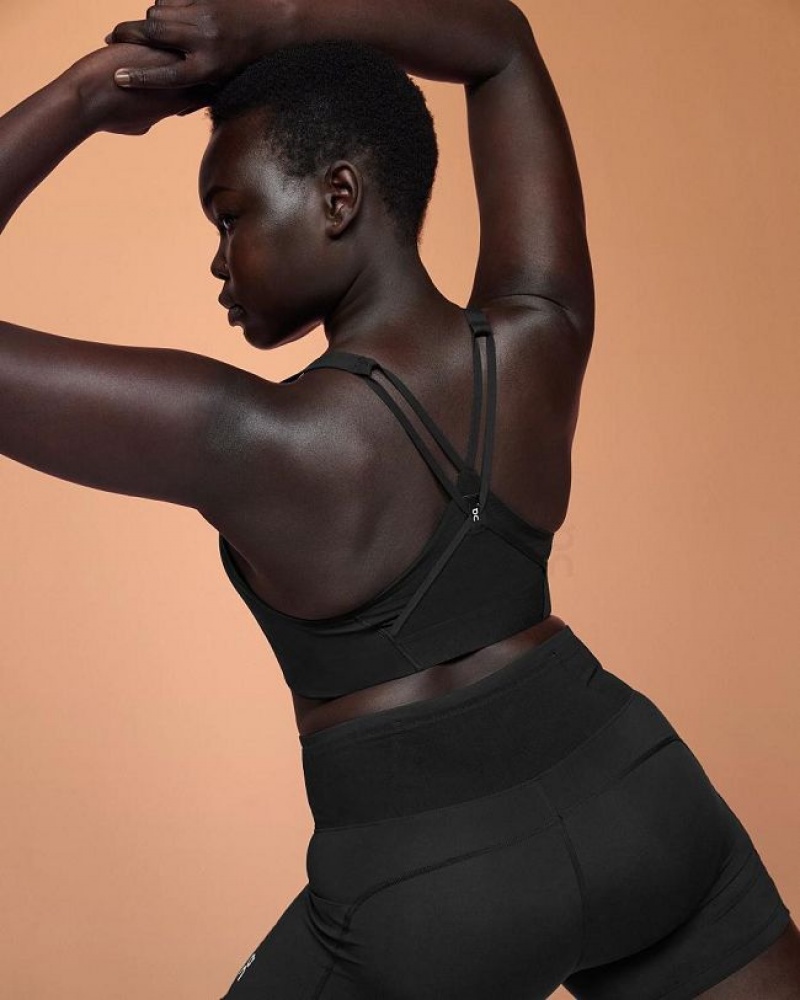 Black Women On Cloud Active Bras | IE_ON8788