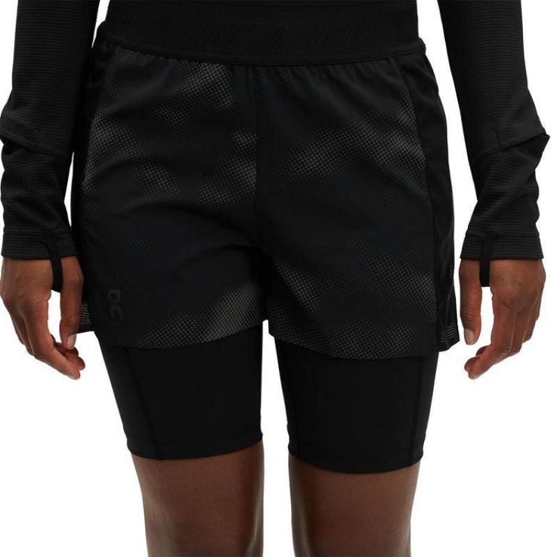 Black Women On Cloud Active Lumos Shorts | IE_ON8121