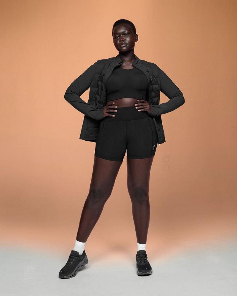 Black Women On Cloud Climate Jackets | IE_ON8235