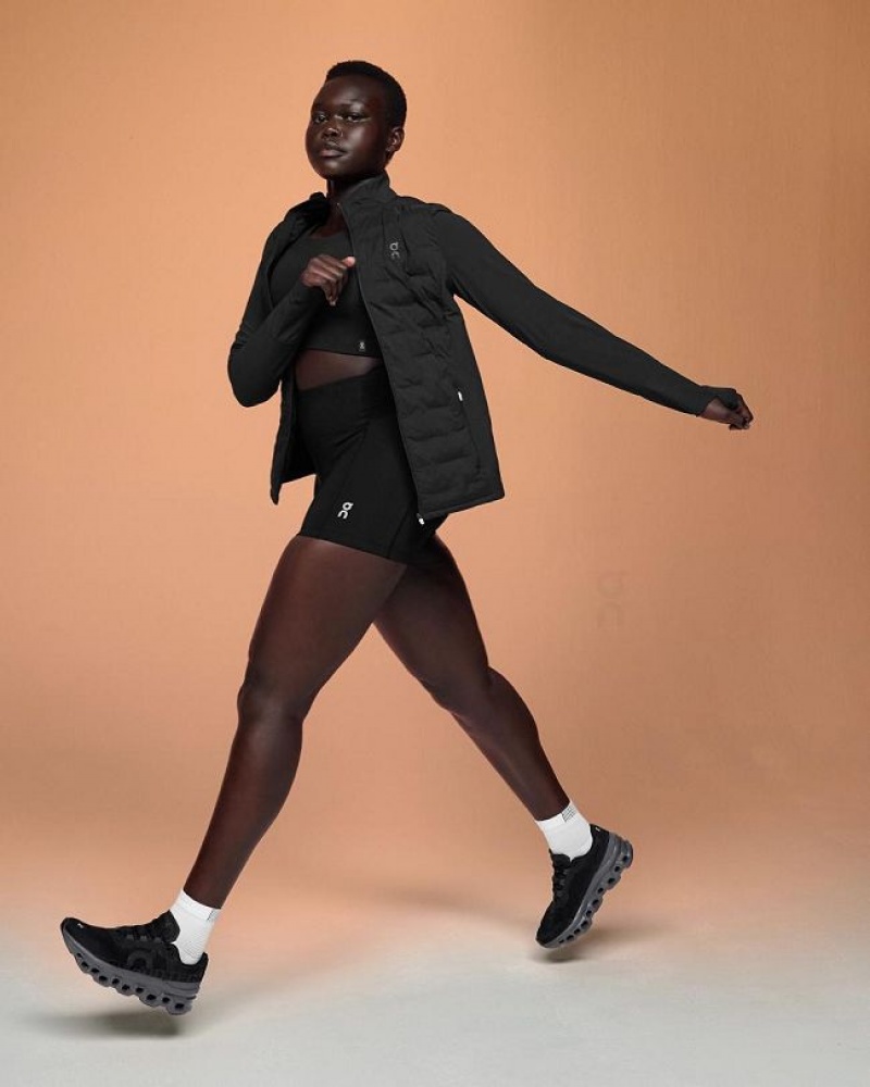 Black Women On Cloud Climate Jackets | IE_ON8235