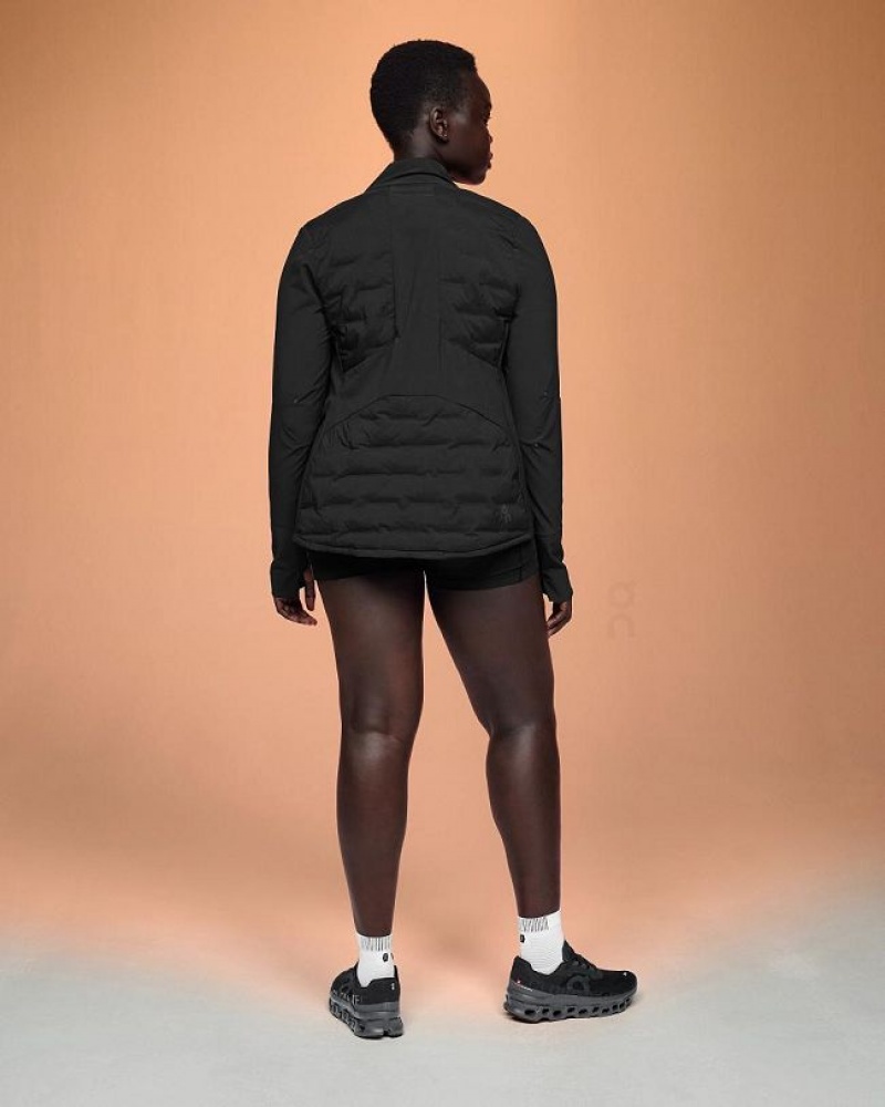 Black Women On Cloud Climate Jackets | IE_ON8235