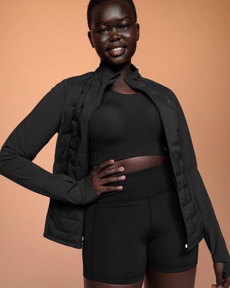 Black Women On Cloud Climate Jackets | IE_ON8235