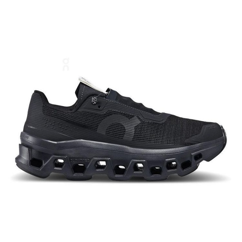 Black Women On Cloud Cloudmonster Sensa Road Running Shoes | IE_ON8489