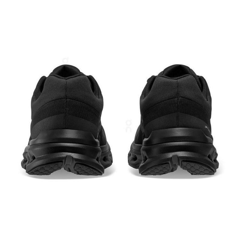 Black Women On Cloud Cloudrunner Waterproof Road Running Shoes | IE_ON8503