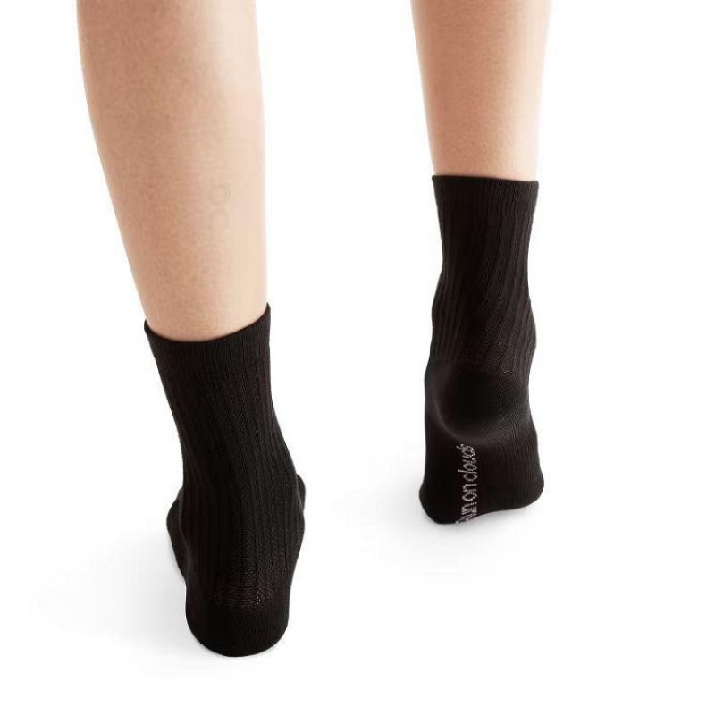 Black Women On Cloud Logo 3-Pack Socks | IE_ON8343