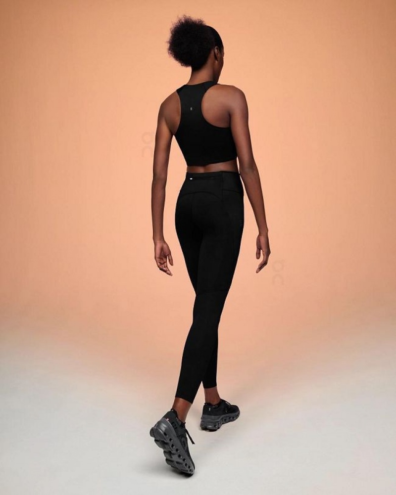 Black Women On Cloud Performance Tights | IE_ON8572