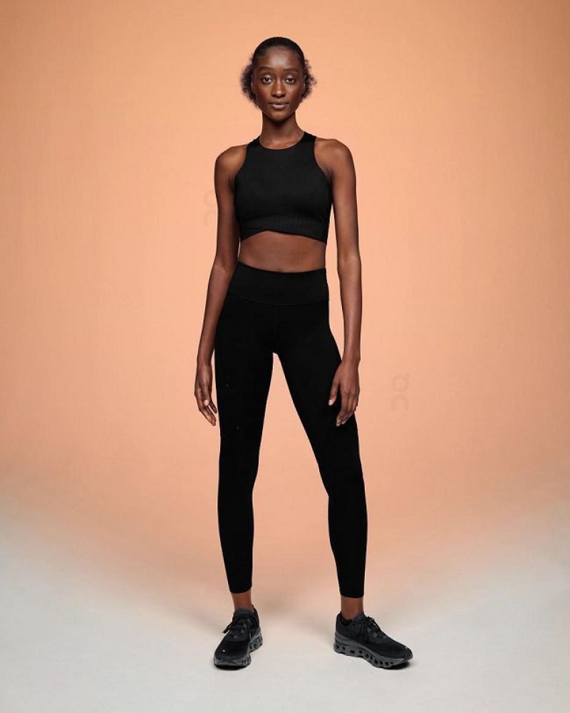 Black Women On Cloud Performance Tights | IE_ON8572