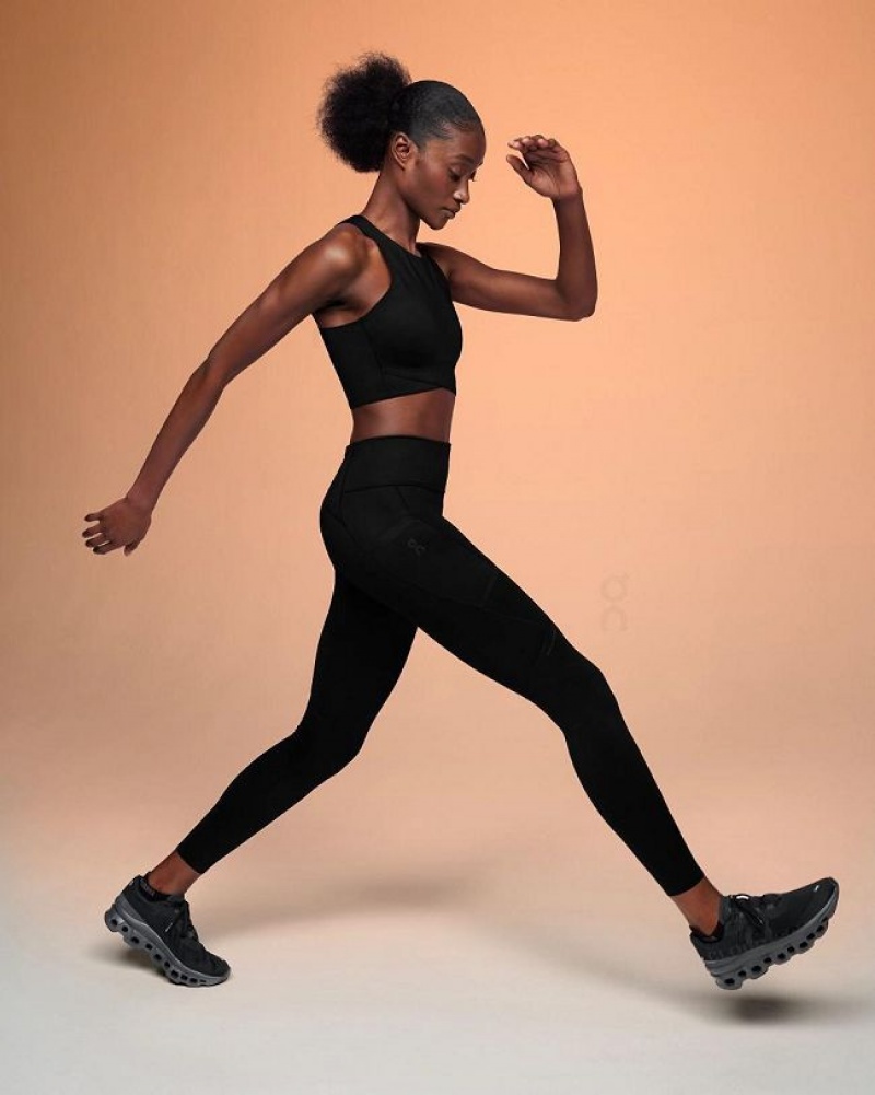 Black Women On Cloud Performance Tights | IE_ON8572