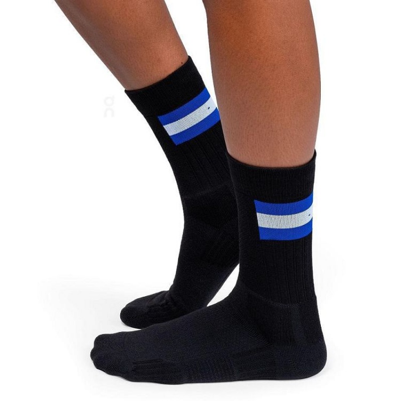 Black Women On Cloud Tennis Socks | IE_ON8477