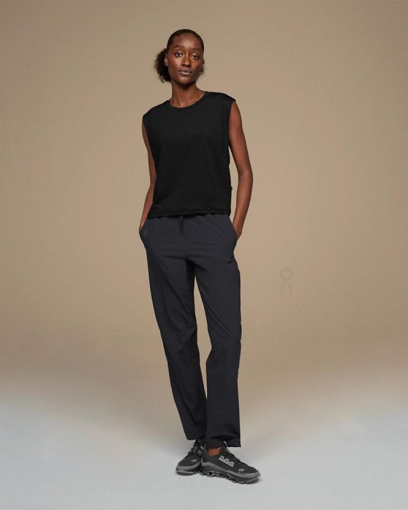 Black Women On Cloud Track Pants | IE_ON8586