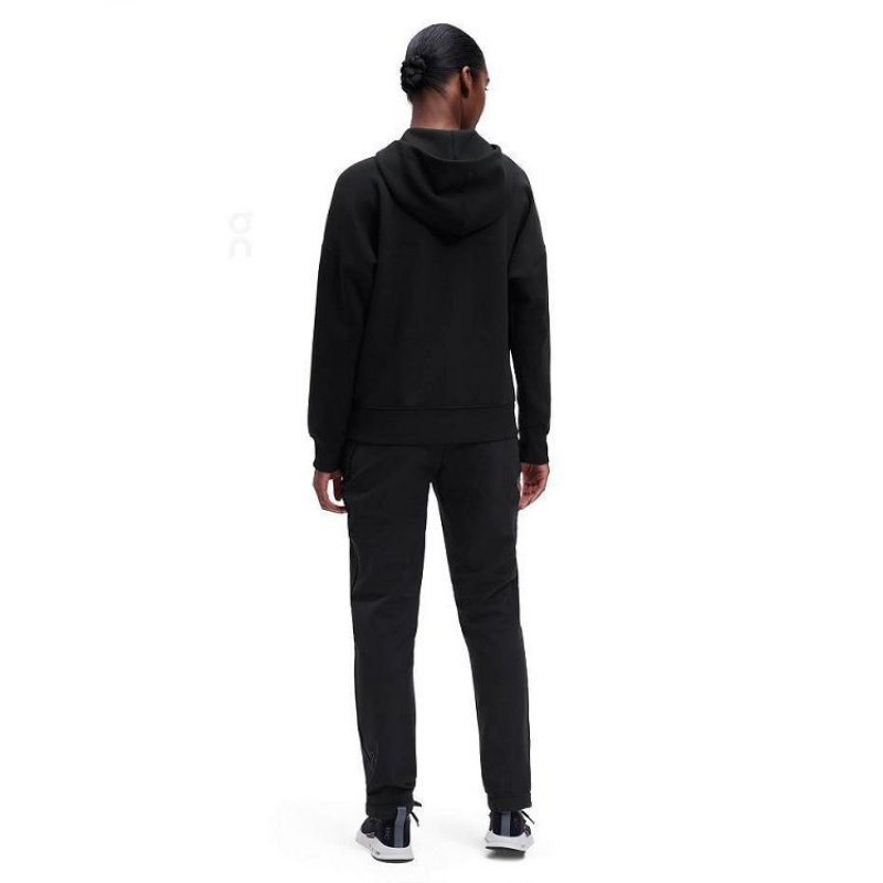 Black Women On Cloud Zipped Hoodie | IE_ON8916