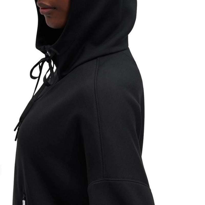 Black Women On Cloud Zipped Hoodie | IE_ON8916