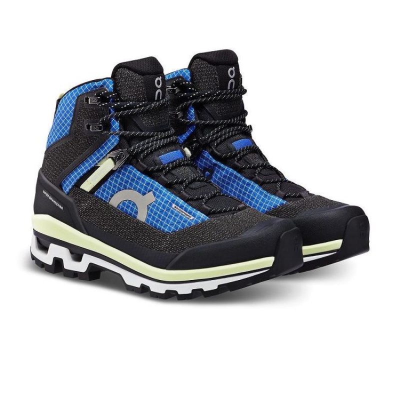 Black / Blue Women On Cloud Cloudalpine Waterproof Hiking Boots | IE_ON8267