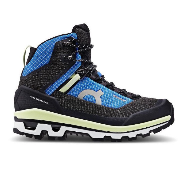 Black / Blue Women On Cloud Cloudalpine Waterproof Hiking Boots | IE_ON8267