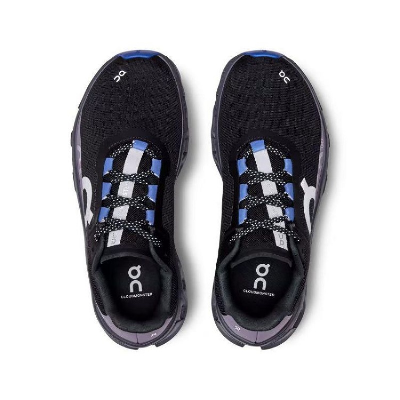 Black / Blue Women On Cloud Cloudmonster Road Running Shoes | IE_ON8600