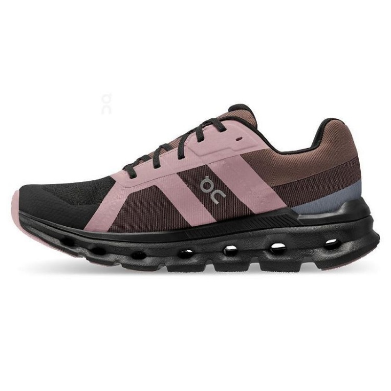 Black / Brown Women On Cloud Cloudrunner Waterproof Road Running Shoes | IE_ON8389