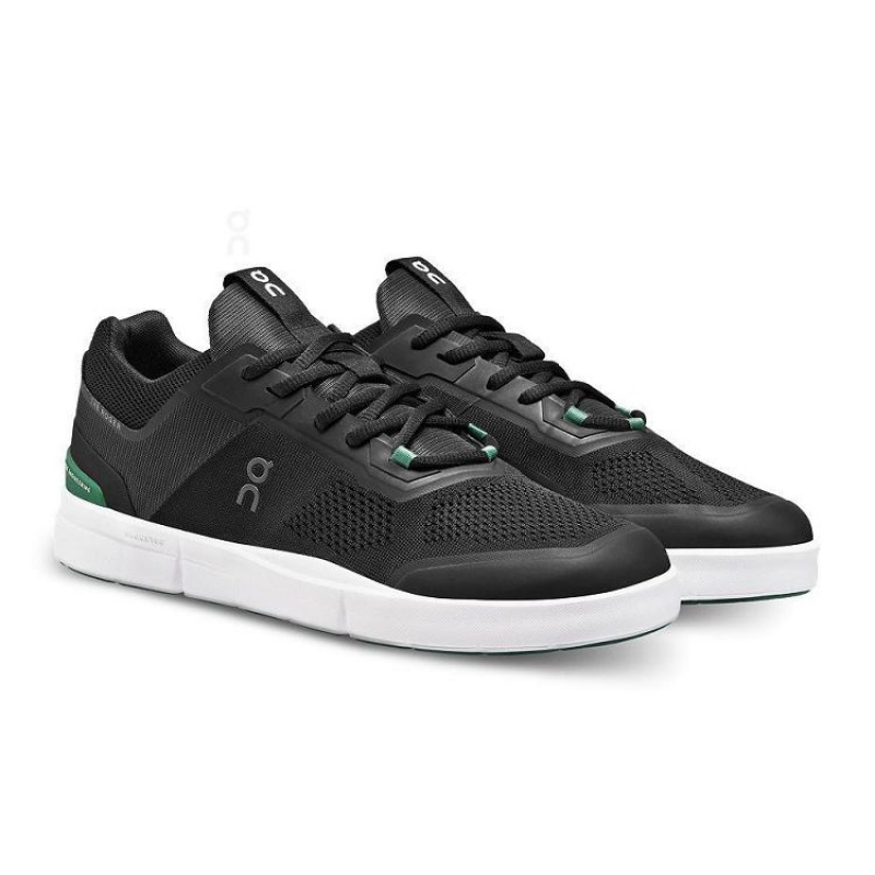 Black / Green Men On Cloud THE ROGER Spin Sneakers | IE_ON8058