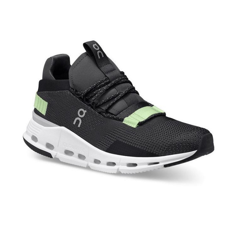 Black / Green Women On Cloud Cloudnova Sneakers | IE_ON8053