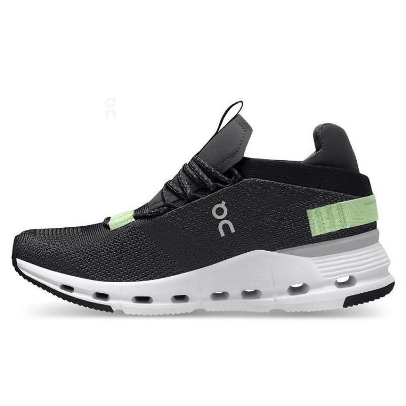 Black / Green Women On Cloud Cloudnova Sneakers | IE_ON8053