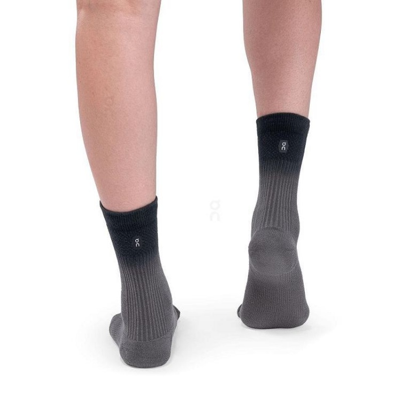 Black / Grey Men On Cloud All-Day Socks | IE_ON8678