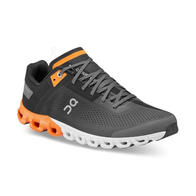 Black / Orange Men On Cloud Cloudflow Road Running Shoes | IE_ON8726